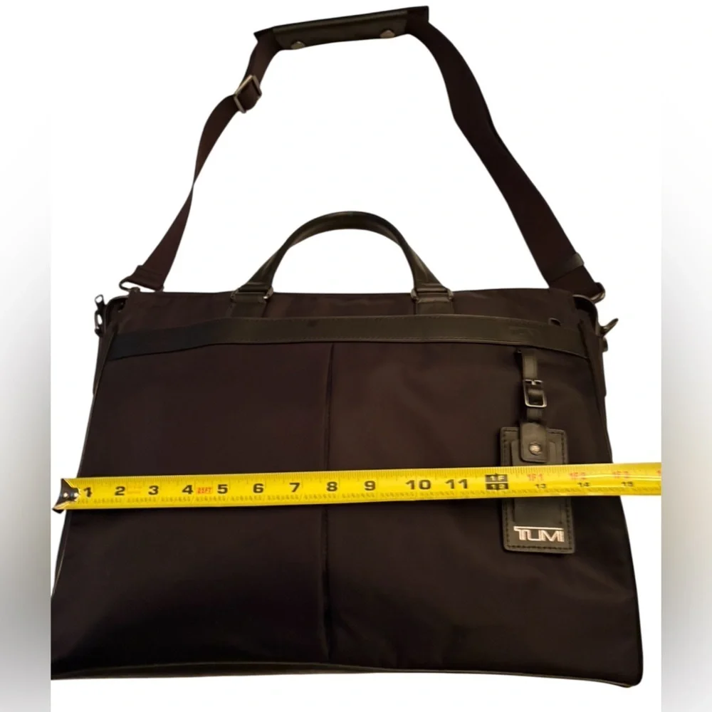 TUMI Black Briefcase with Shoulder Strap